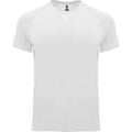 White - Front - Roly Mens Bahrain Short-Sleeved Sports T-Shirt
