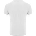 White - Back - Roly Mens Bahrain Short-Sleeved Sports T-Shirt