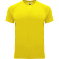 Yellow - Front - Roly Mens Bahrain Short-Sleeved Sports T-Shirt