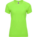 Fluorescent Green - Front - Roly Womens-Ladies Bahrain Short-Sleeved Sports T-Shirt