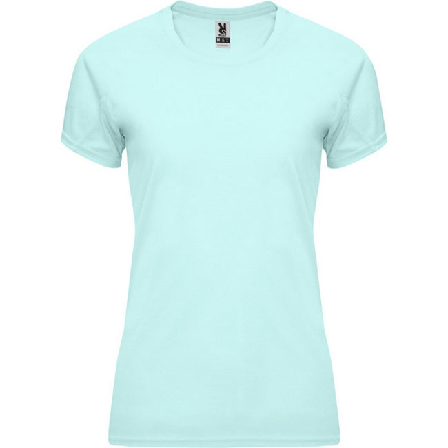 Mint - Front - Roly Womens-Ladies Bahrain Short-Sleeved Sports T-Shirt