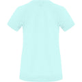 Mint - Back - Roly Womens-Ladies Bahrain Short-Sleeved Sports T-Shirt