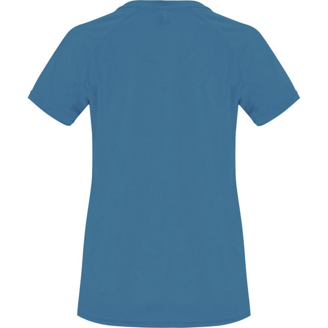 Moonlight Blue - Back - Roly Womens-Ladies Bahrain Short-Sleeved Sports T-Shirt