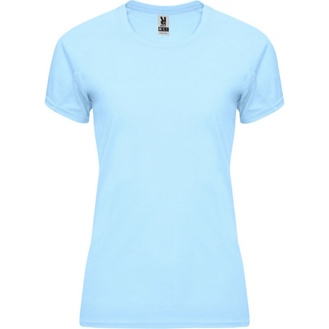 Sky Blue - Front - Roly Womens-Ladies Bahrain Short-Sleeved Sports T-Shirt