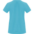 Turquoise - Back - Roly Womens-Ladies Bahrain Short-Sleeved Sports T-Shirt