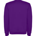 Purple - Back - Roly Unisex Adult Clasica Crew Neck Sweatshirt