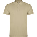 Sand - Front - Roly Mens Star Short-Sleeved Polo Shirt