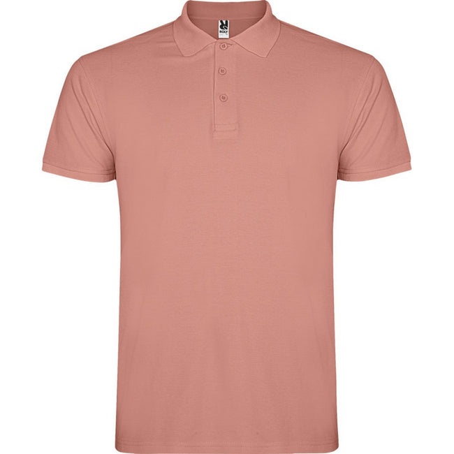 Clay Orange - Front - Roly Mens Star Short-Sleeved Polo Shirt