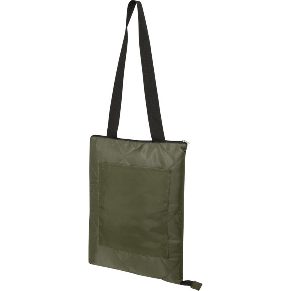 Forest Green - Side - Clary Recycled Polyester Picnic Blanket