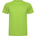 Lime - Front - Roly Mens Montecarlo Short-Sleeved Sports T-Shirt