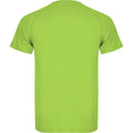 Lime - Back - Roly Mens Montecarlo Short-Sleeved Sports T-Shirt