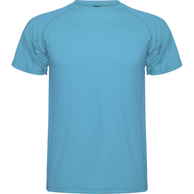 Turquoise - Front - Roly Mens Montecarlo Short-Sleeved Sports T-Shirt