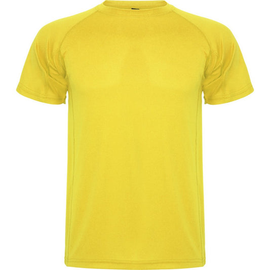 Yellow - Front - Roly Mens Montecarlo Short-Sleeved Sports T-Shirt