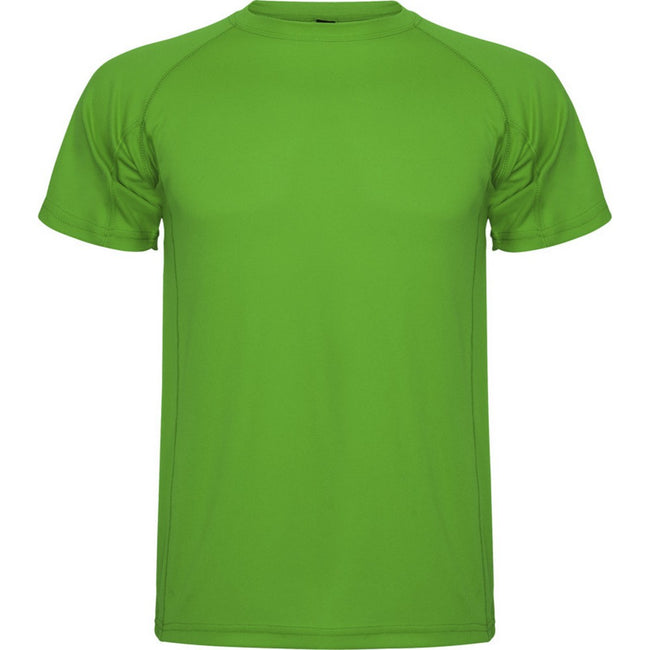 Fern Green - Front - Roly Mens Montecarlo Short-Sleeved Sports T-Shirt