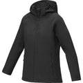 Solid Black - Side - Elevate Essentials Womens-Ladies Notus Padded Soft Shell Jacket