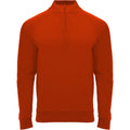 Red - Front - Roly Childrens-Kids Epiro Quarter Zip Long-Sleeved Sweatshirt