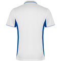 White-Royal Blue - Back - Roly Unisex Adult Montmelo Short-Sleeved Sports Polo Shirt
