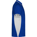 Royal Blue-White - Side - Roly Unisex Adult Montmelo Short-Sleeved Sports Polo Shirt