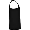 Solid Black - Side - Roly Childrens-Kids Andre Sports Vest Top