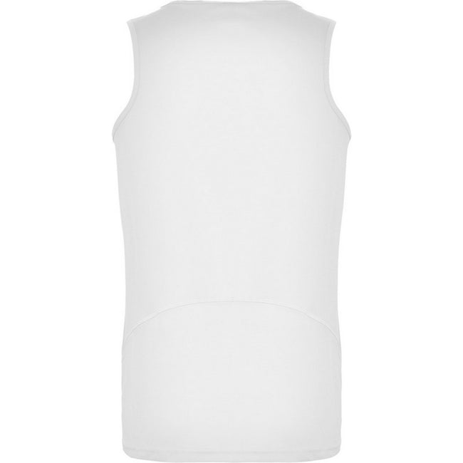 White - Back - Roly Childrens-Kids Andre Sports Vest Top