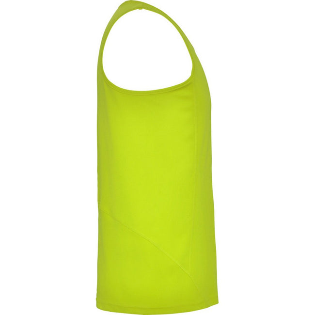 Fluorescent Yellow - Side - Roly Childrens-Kids Andre Sports Vest Top