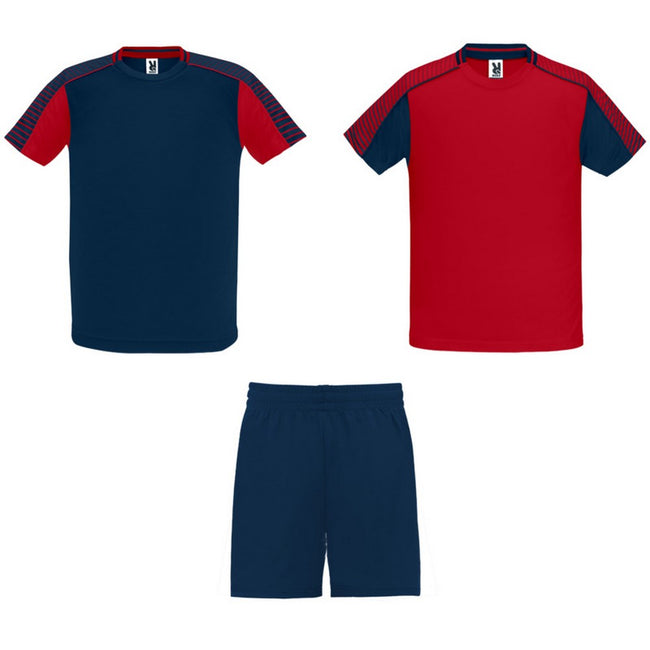Red-Navy Blue - Front - Roly Childrens-Kids Juve Sports Set