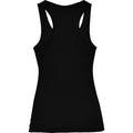 Solid Black - Back - Roly Womens-Ladies Shura Sports Vest Top