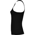 Solid Black - Side - Roly Womens-Ladies Shura Sports Vest Top