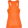Fluro Orange - Back - Roly Womens-Ladies Shura Sports Vest Top