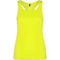 Fluro Yellow - Front - Roly Womens-Ladies Shura Sports Vest Top