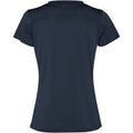 Navy Blue - Back - Roly Womens-Ladies Slam Short-Sleeved Sports T-Shirt