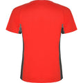 Red-Dark Lead - Back - Roly Mens Shanghai Short-Sleeved Sports T-Shirt