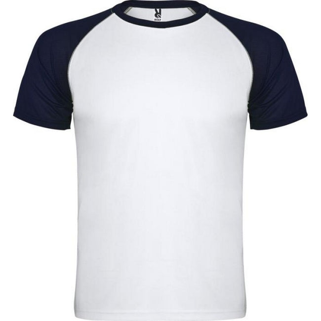 Navy Blue - Front - Roly Unisex Adult Indianapolis Short-Sleeved Sports T-Shirt