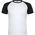 White-Solid Black - Front - Roly Unisex Adult Indianapolis Short-Sleeved Sports T-Shirt