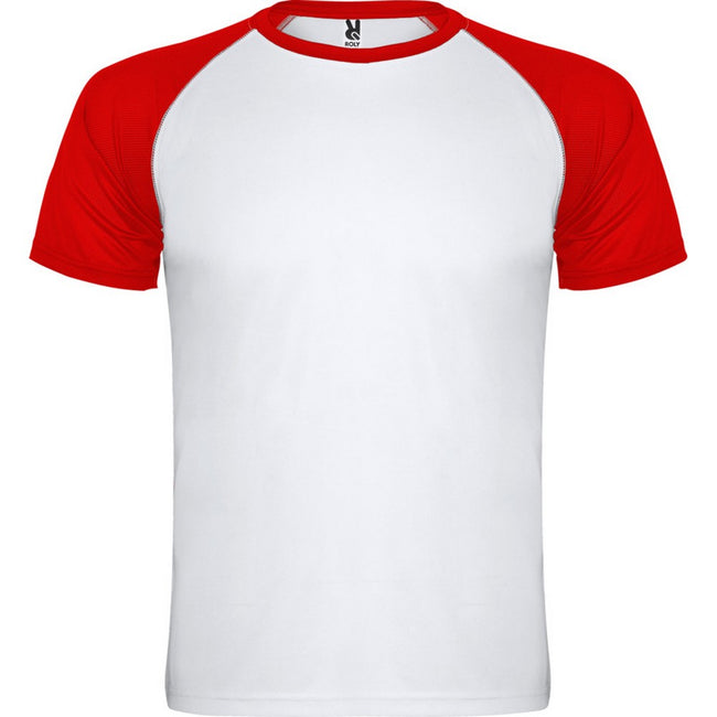 Red - Front - Roly Unisex Adult Indianapolis Short-Sleeved Sports T-Shirt