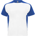 White-Royal Blue - Front - Roly Childrens-Kids Bugatti Short-Sleeved Sports T-Shirt
