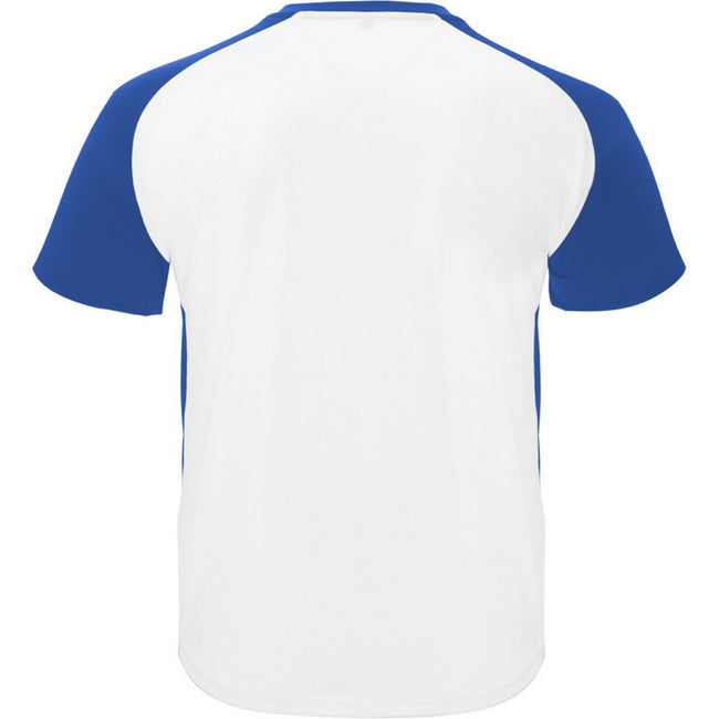 White-Royal Blue - Back - Roly Childrens-Kids Bugatti Short-Sleeved Sports T-Shirt