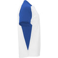 White-Royal Blue - Side - Roly Childrens-Kids Bugatti Short-Sleeved Sports T-Shirt