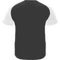 Solid Black-White - Back - Roly Childrens-Kids Bugatti Short-Sleeved Sports T-Shirt
