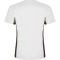 White-Dark Lead - Back - Roly Childrens-Kids Shanghai Short-Sleeved Sports T-Shirt