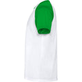 White-Fern Green - Lifestyle - Roly Childrens-Kids Indianapolis Short-Sleeved Sports T-Shirt