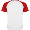White-Red - Back - Roly Childrens-Kids Indianapolis Short-Sleeved Sports T-Shirt