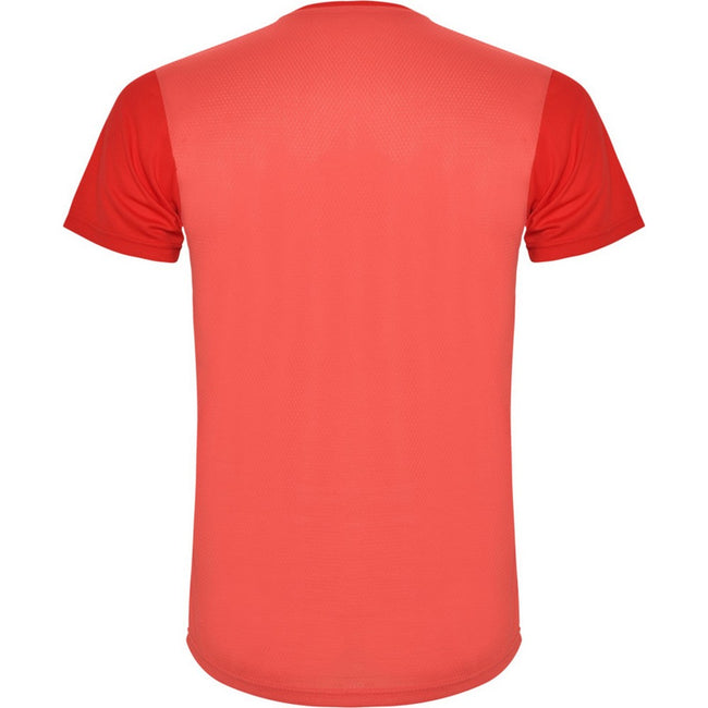 Red - Back - Roly Childrens-Kids Detroit Sports T-Shirt