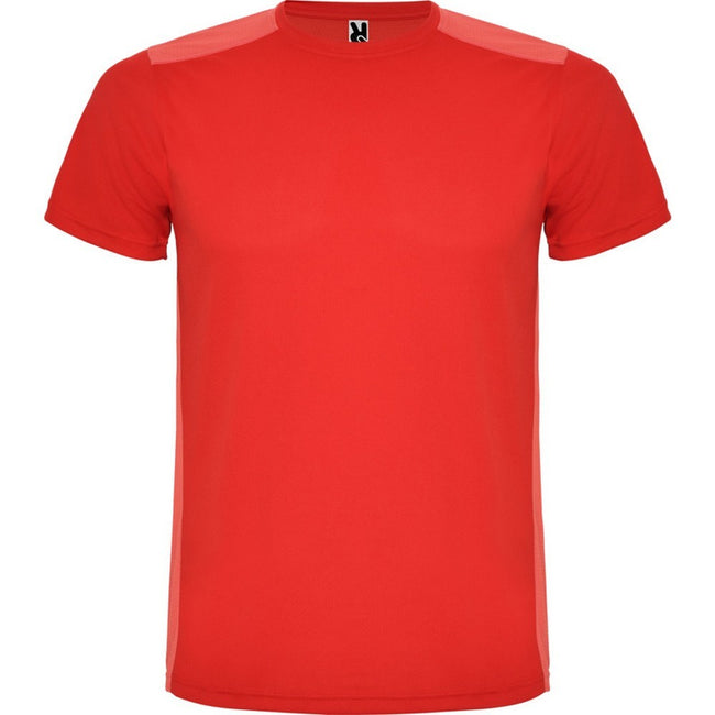Red - Front - Roly Unisex Adult Detroit Short-Sleeved Sports T-Shirt