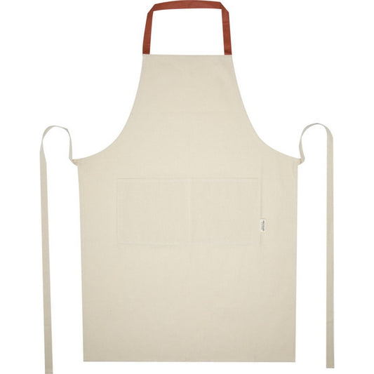 Brick-Natural - Front - Nia Recycled Cotton Apron
