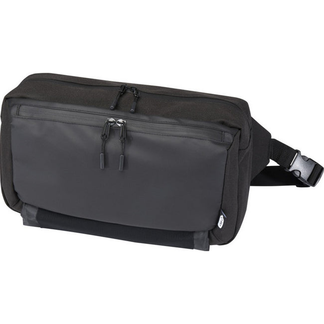 Solid Black - Close up - Roam Modular Recycled Crossbody Bag