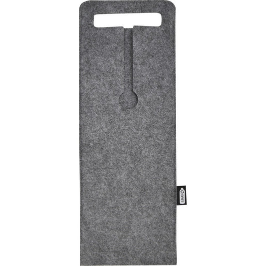 Medium Grey - Front - Felta Recycled Felt 750ml Wine Bag