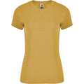Mustard - Front - Roly Womens-Ladies Fox Heather Short-Sleeved T-Shirt
