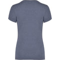 Denim Blue - Back - Roly Womens-Ladies Fox Heather Short-Sleeved T-Shirt