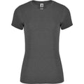 Black Heather - Front - Roly Womens-Ladies Fox Heather Short-Sleeved T-Shirt